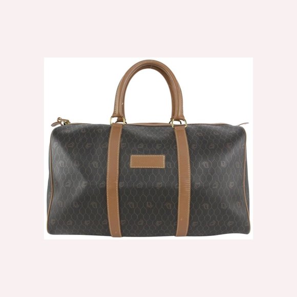Dior Black Monogram Trotter Boston Duffle Bag 112d22 - Picture 1 of 12
